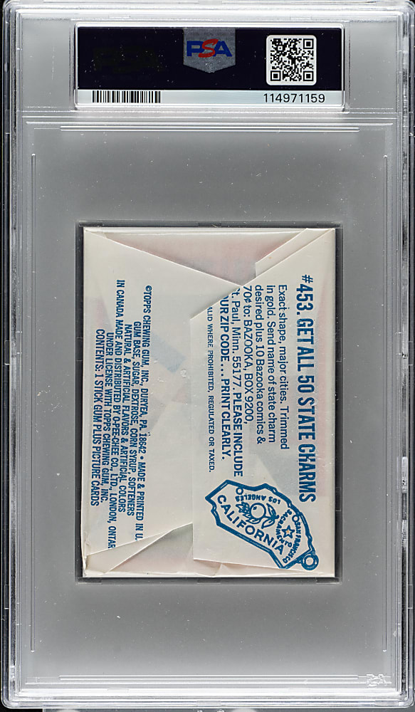 1972 Topps Football First Series Unopened Wax Pack PSA NM-MT 8