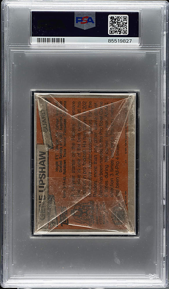 1981 Topps Football Grocery Cello Pack PSA NM-MT 8