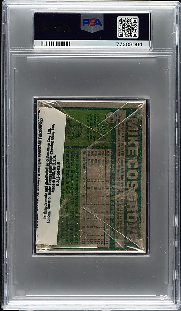 1977 Topps Unopened Cello Pack PSA MINT 9 - Brooks Robinson on Top