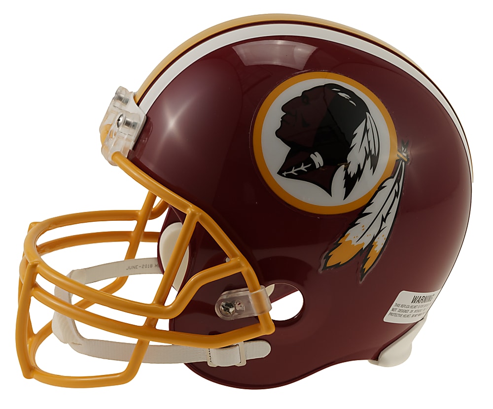 Sonny Jurgenson Signed Washington Redskins Full-Size Throwback Helmet with Multiple Inscriptions - Beckett