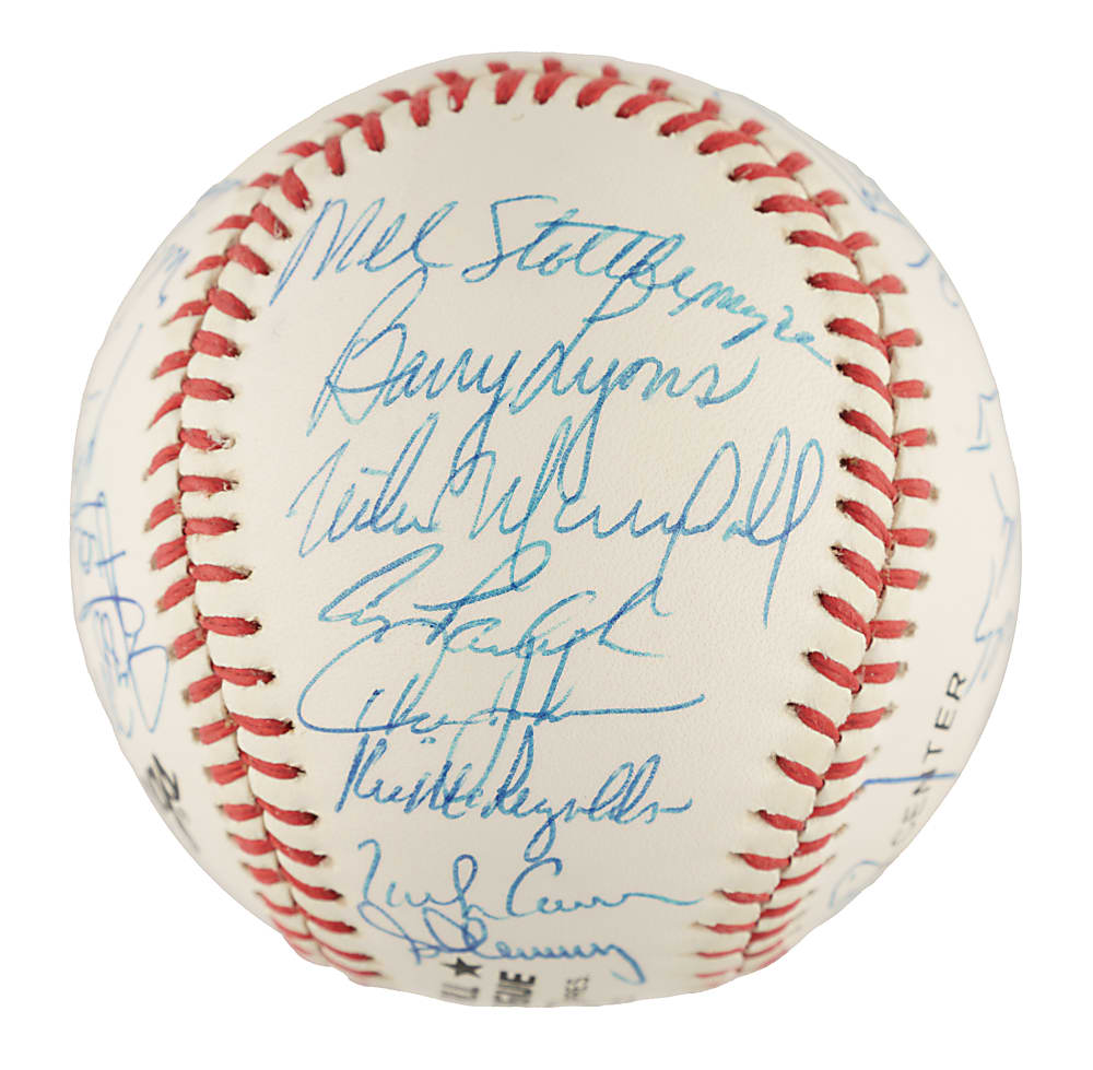 1990 New York Mets Team-Signed Baseball with Darryl Strawberry, Dwight Gooden, and David Cone - PSA/DNA
