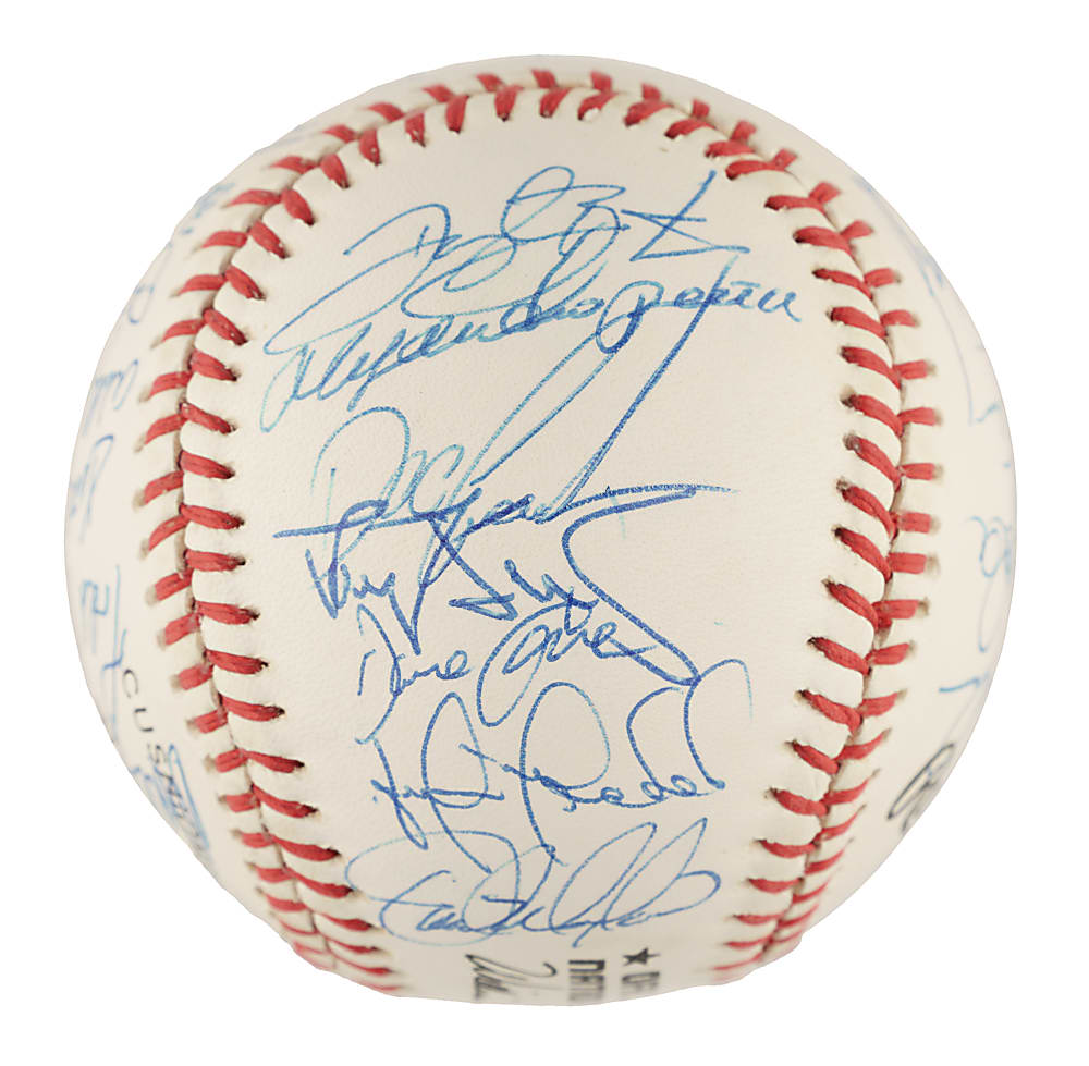 1990 New York Mets Team-Signed Baseball with Darryl Strawberry, Dwight Gooden, and David Cone - PSA/DNA