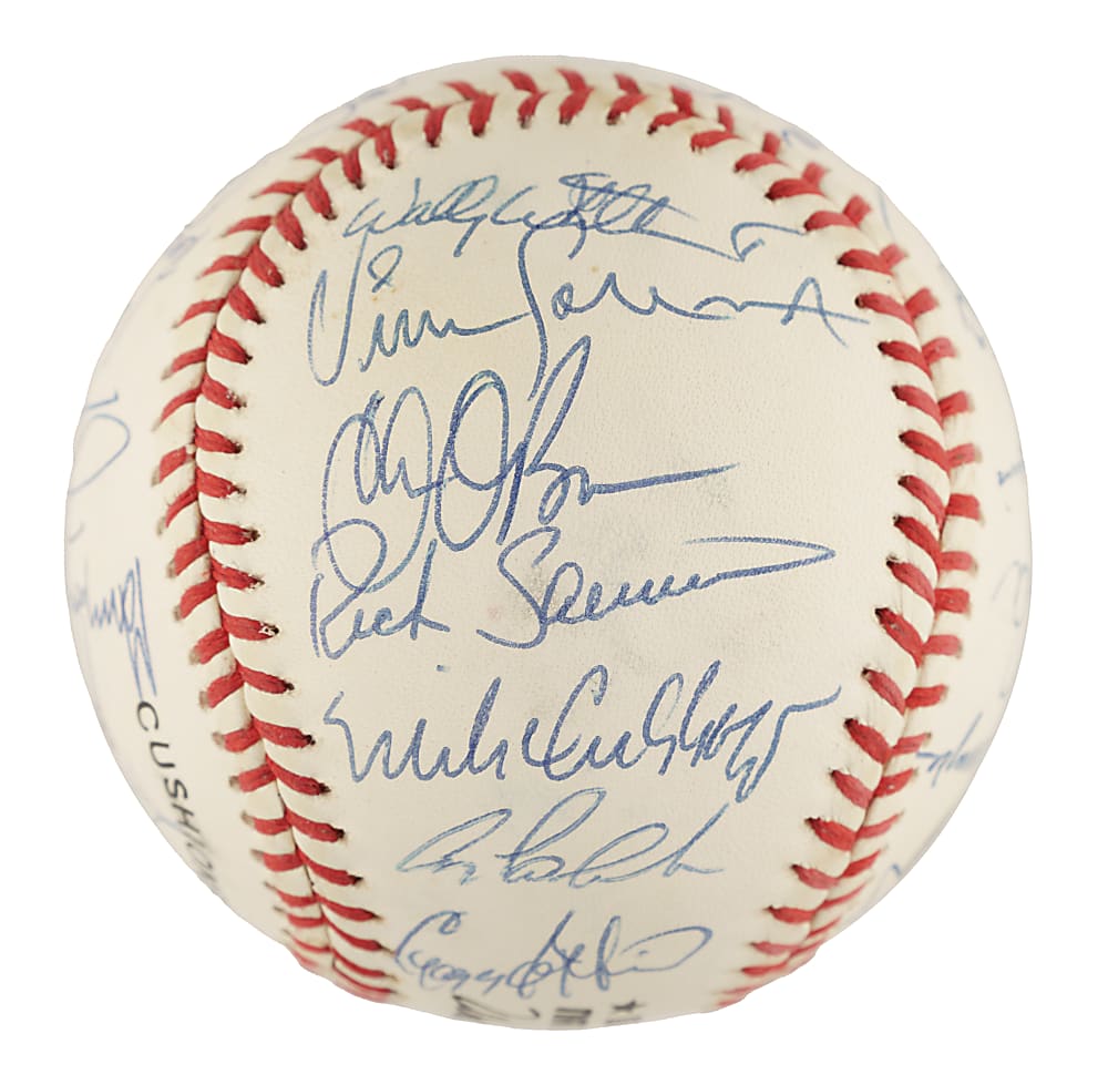 1991 New York Mets Team-Signed Baseball with Dwight Gooden and John Franco - PSA/DNA