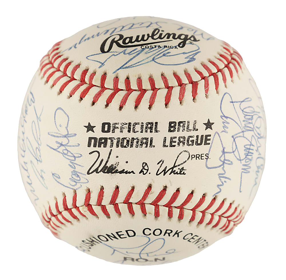 1991 New York Mets Team-Signed Baseball with Dwight Gooden and John Franco - PSA/DNA
