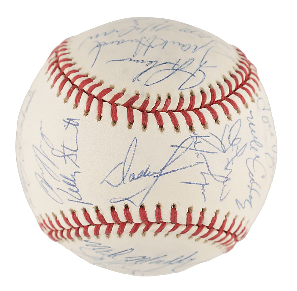 1994 New York Mets Team-Signed Baseball with Dwight Gooden and Bret Saberhagen - PSA/DNA