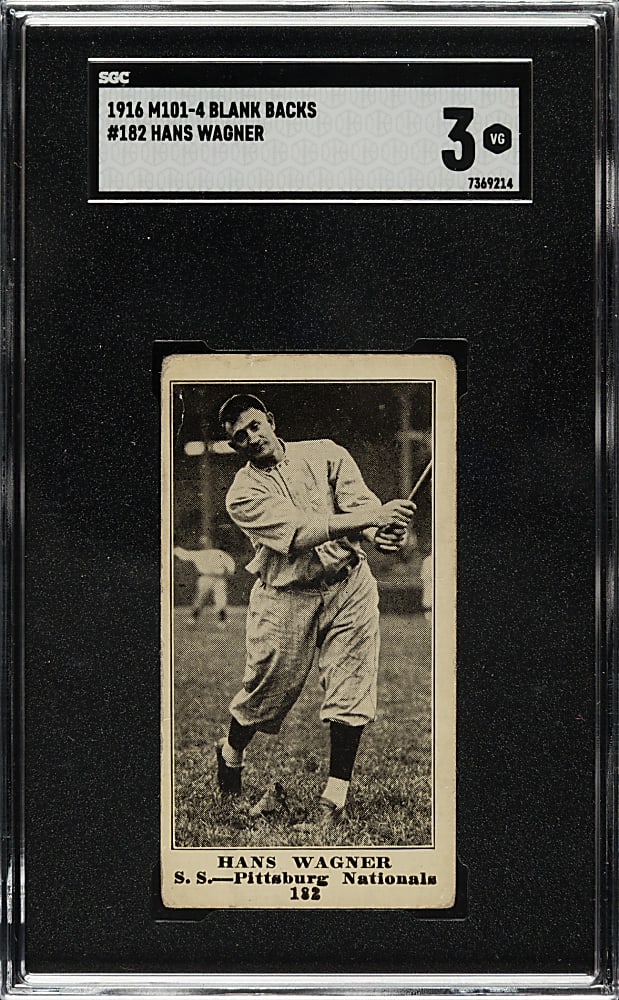 1916 M101-4 Sporting News #182 Honus Wagner SGC VG 3