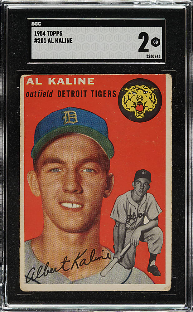 1954 Topps #201 Al Kaline Rookie SGC GOOD 2