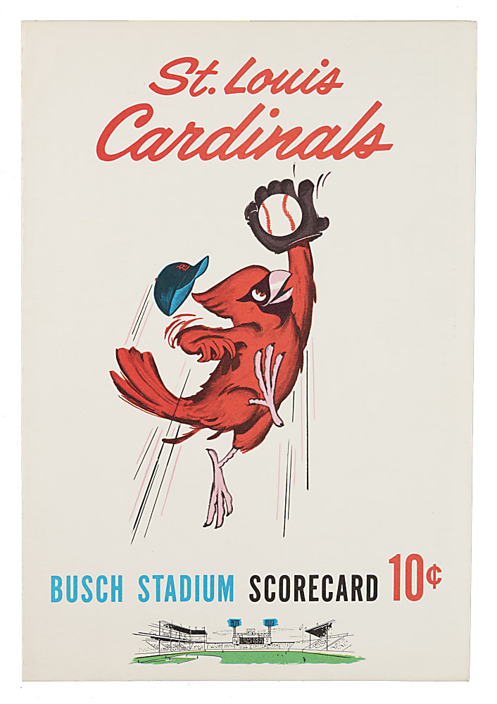 September 29, 1963 St. Louis Cardinals (vs. Cincinnati Reds) Program with Stan Musial, Frank Robinson and Pete Rose - Stan Musial Last Game