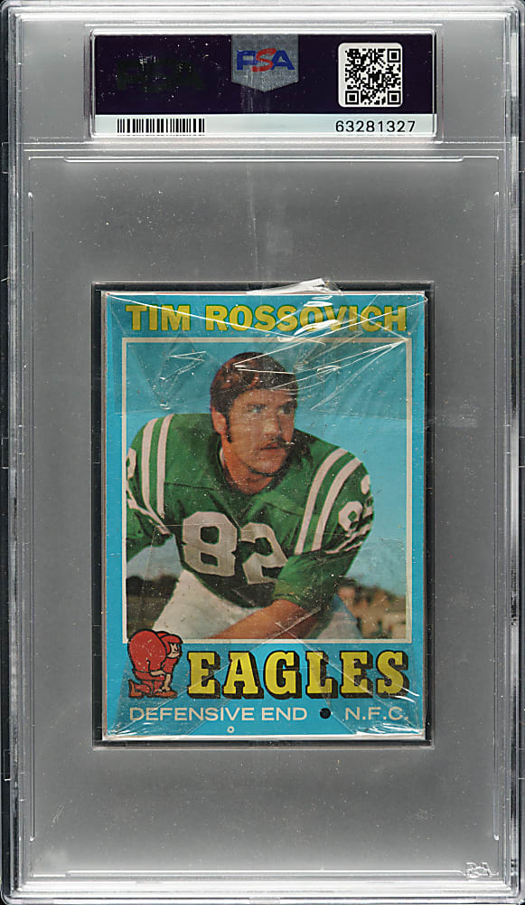 1971 Topps Football First Series Unopened Cello Pack PSA NM-MT 8