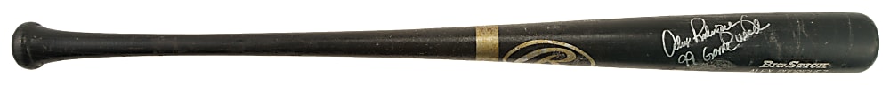1999 Alex Rodriguez Seattle Mariners Signed Game-Used Bat