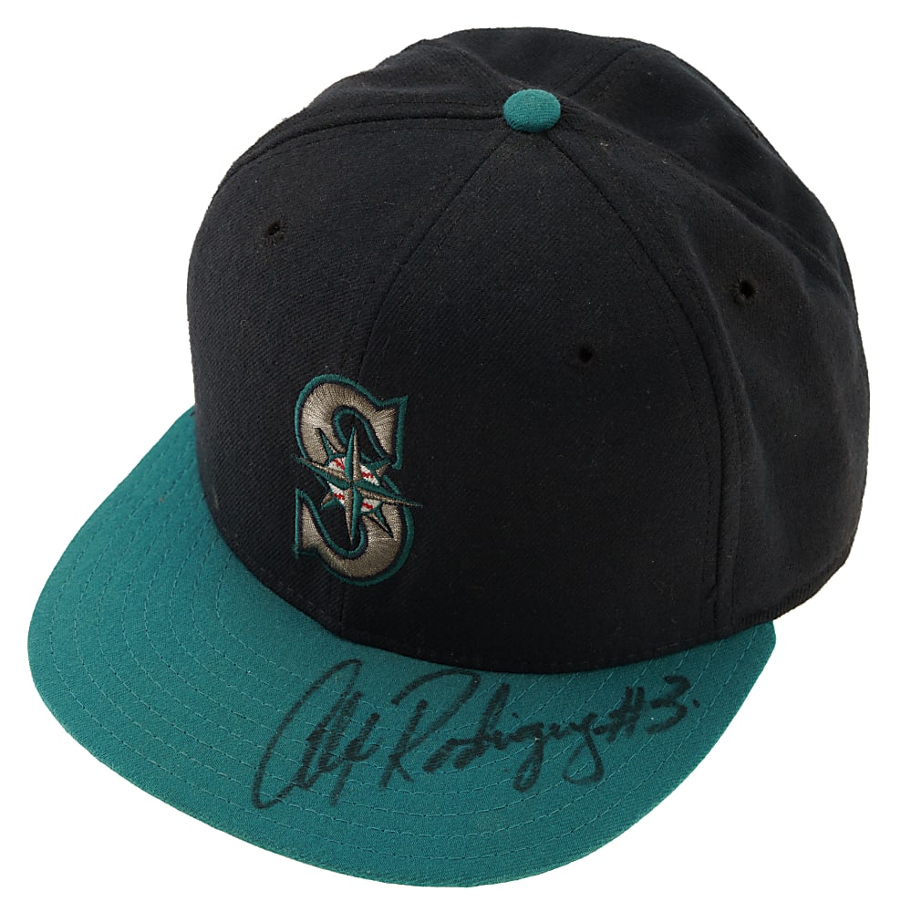 1994 Alex Rodriguez Seattle Mariners Signed Game-Used Cap - First Major League Season!