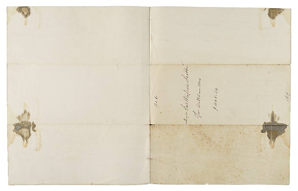 1844 Major General Winfield Scott Signed Document - JSA