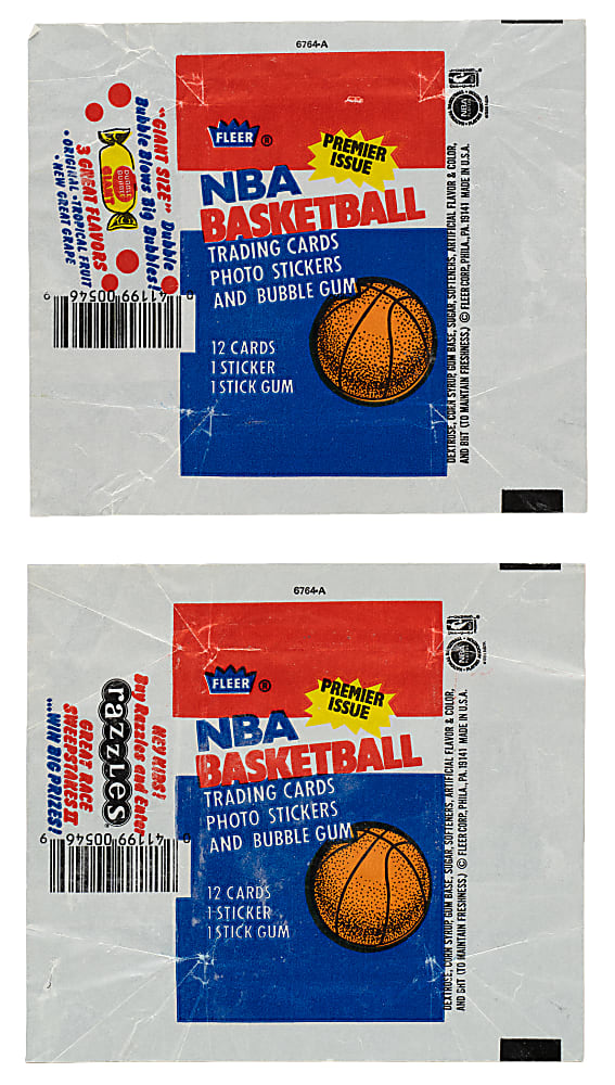 1986-1987 Fleer Basketball PSA NM-MT 8 Complete Set (132) Plus Complete Stickers Set (11)