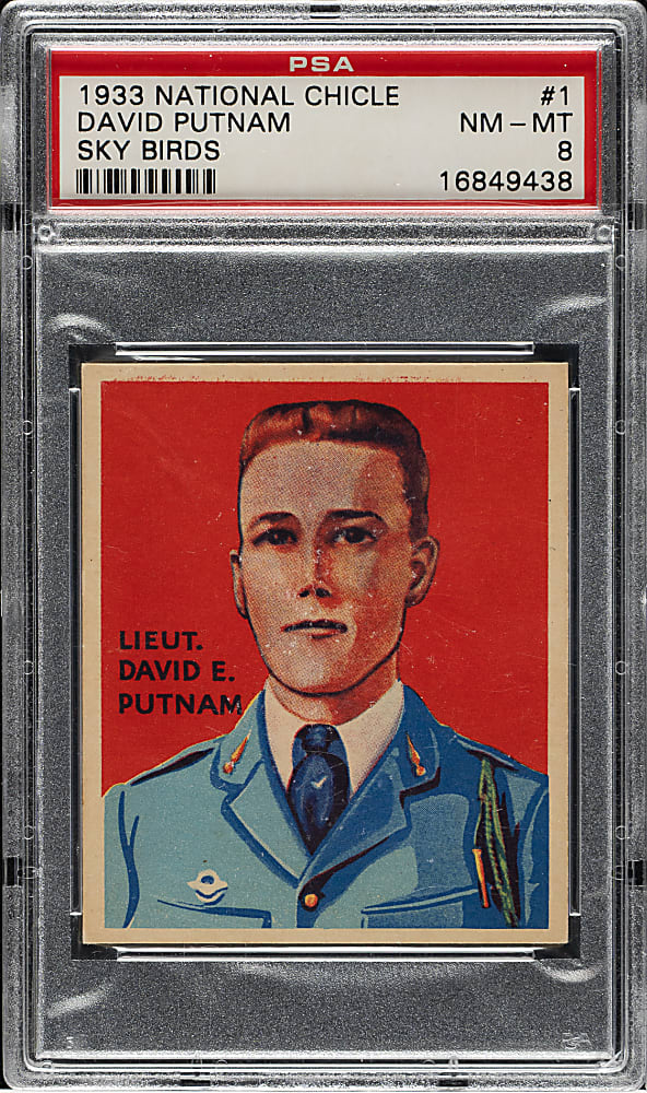 1933-1934 R136 National Chicle "Sky Birds" #1 David Putnam PSA NM-MT 8