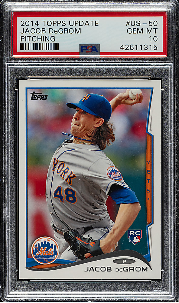 2014 Topps Update #US-50 Jacob DeGrom Rookie PSA GEM MINT 10
