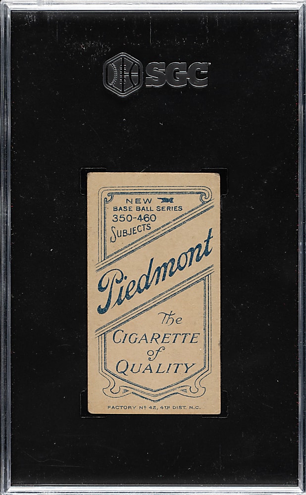 1909-1911 T206 White Border Addie Joss Pitching SGC VG/EX 4 - Piedmont "Factory 42" Back