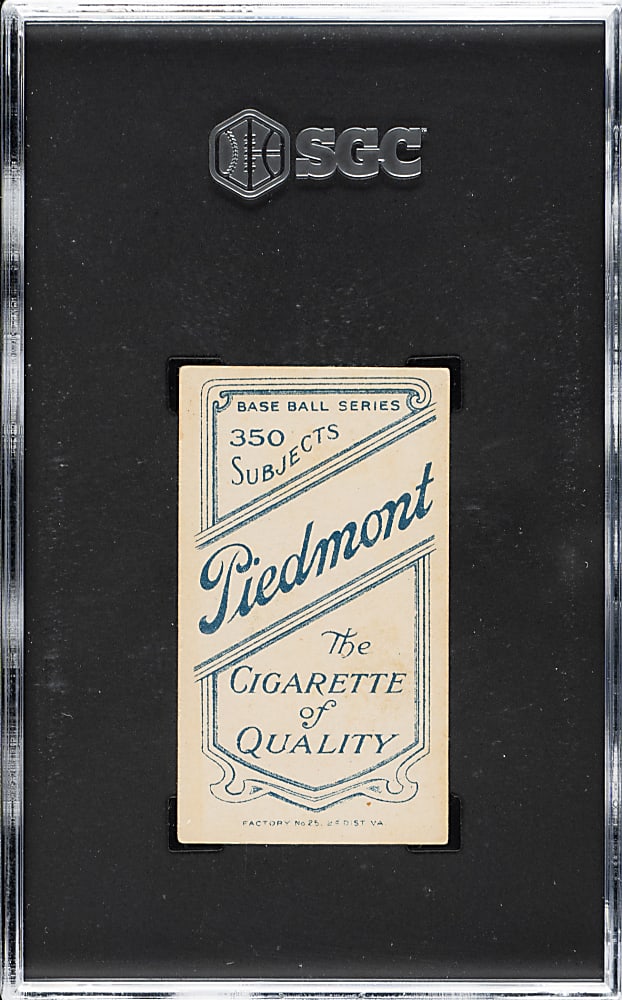 1909-1911 T206 White Border Miller Huggins Hands At Mouth SGC EX+ 5.5