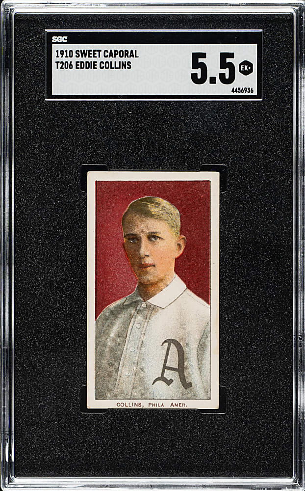 1909-1911 T206 White Border Eddie Collins SGC EX+ 5.5