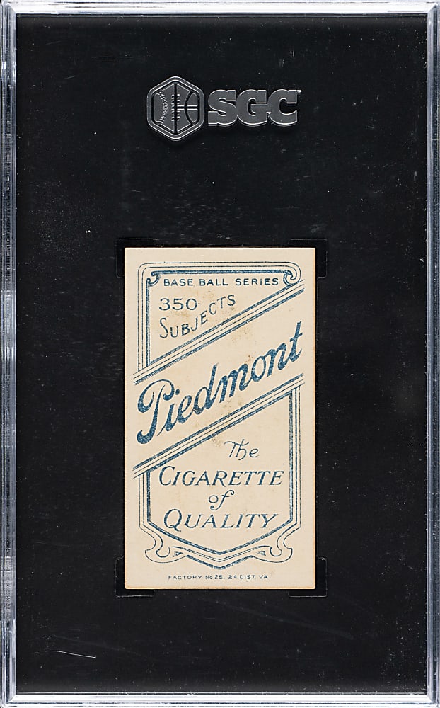 1909-1911 T206 White Border Hughie Jennings One Hand Showing SGC EX/NM 6