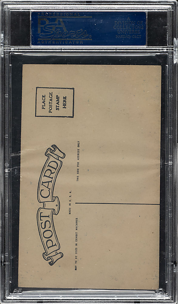 1926-1929 "Exhibit-Style Postcard-Back" Hack Wilson Rookie PSA EX 5