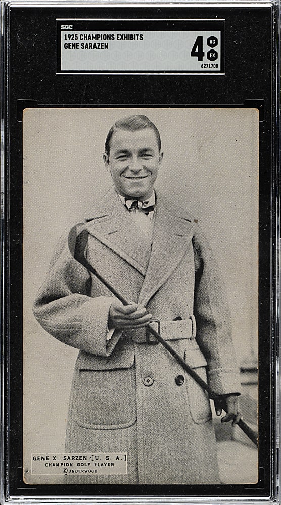 1925 Champions Exhibits Gene Sarazen SGC VG/EX 4