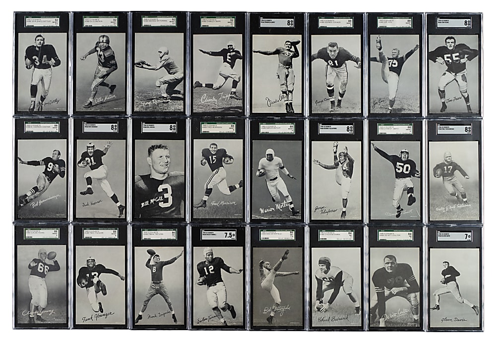 1948-1952 W468 Football Exhibits SGC-Graded Complete Set (59)