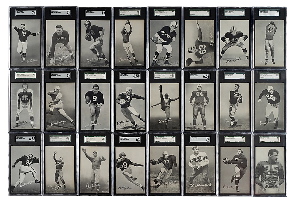 1948-1952 W468 Football Exhibits SGC-Graded Complete Set (59)