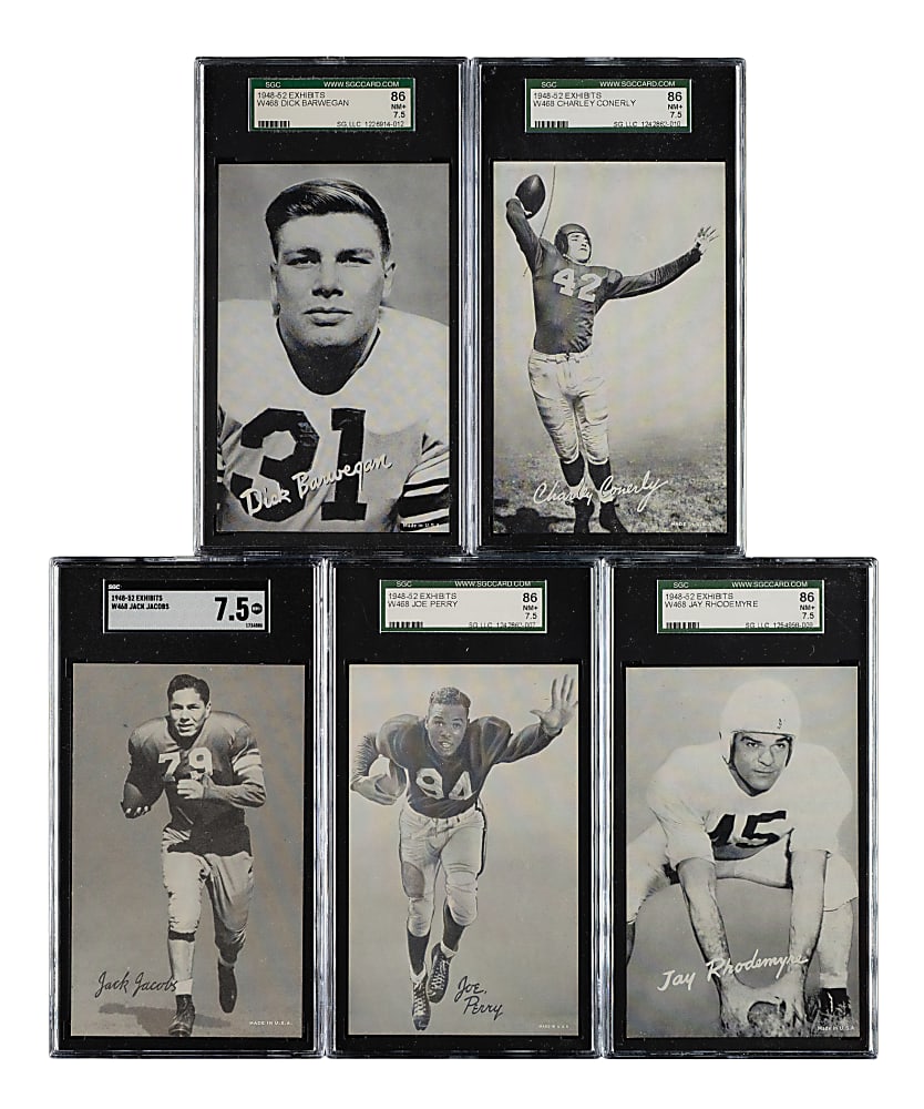1948-1952 W468 Football Exhibits SGC-Graded Complete Set (59)