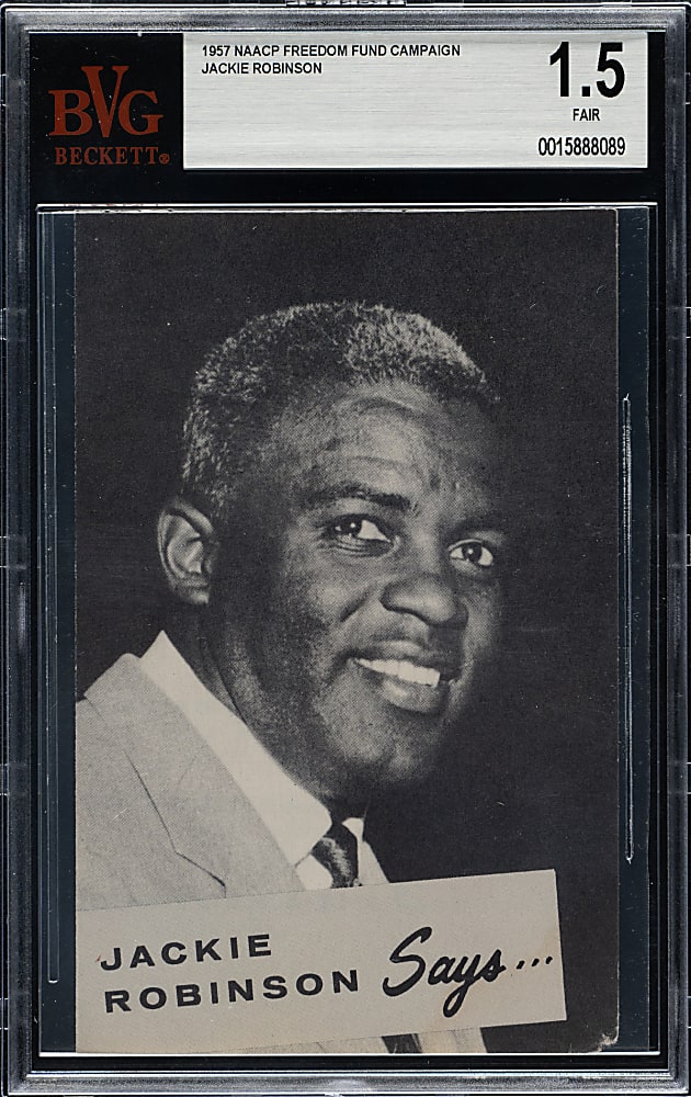 1957 NAACP Freedom Fund Campaign Folder Jackie Robinson BVG FAIR 1.5