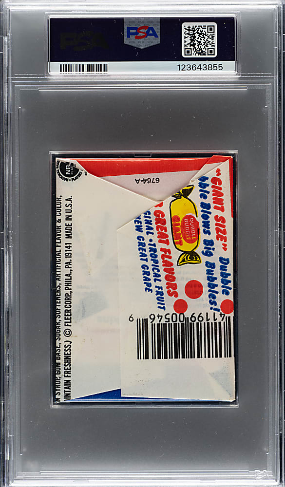 1986-1987 Fleer Basketball Unopened Wax Pack PSA NM-MT 8 - Dominique Wilkins Sticker on Back