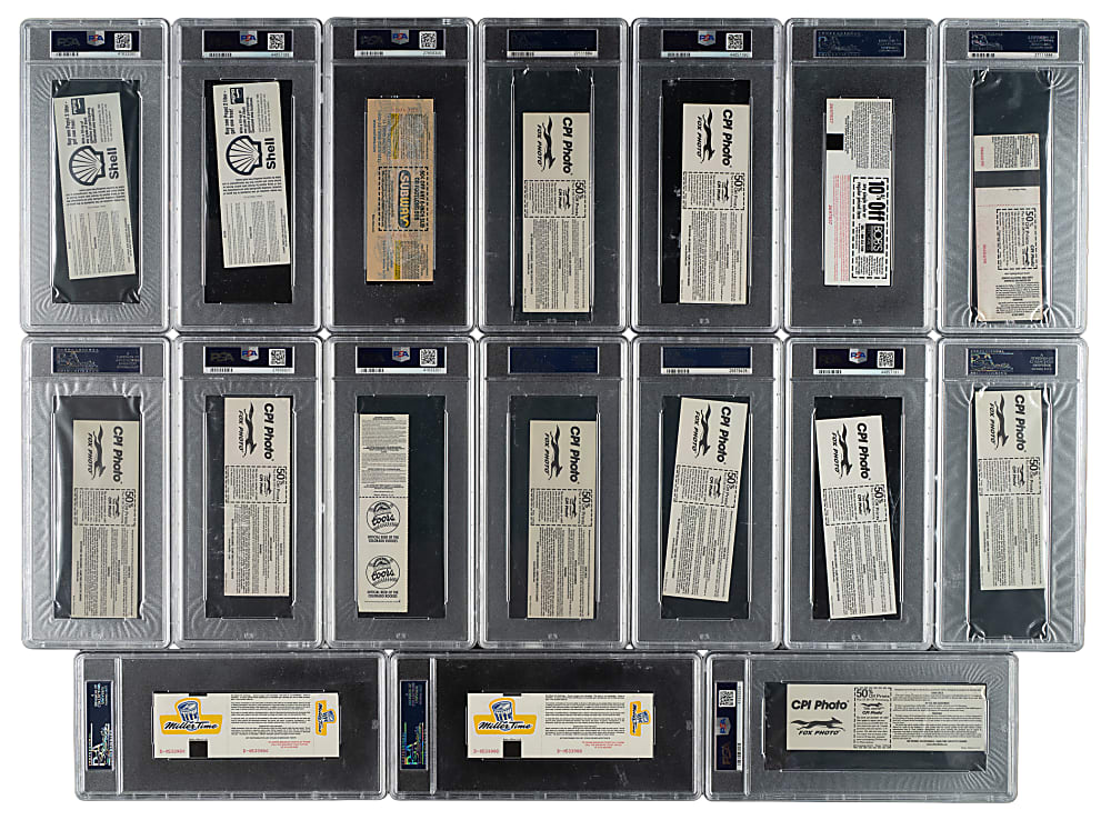 Signed 1998 Mark McGwire Home Run Full Ticket and Ticket Stub PSA-Graded Collection (57) - All 70 Home Runs From His Single-Season Record!