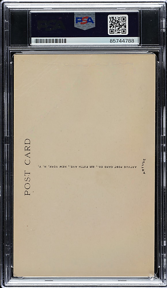 Signed 1953-1955 Artvue (Type 1) Black-and-White Hall of Fame Postcard Rogers Hornsby - PSA/DNA