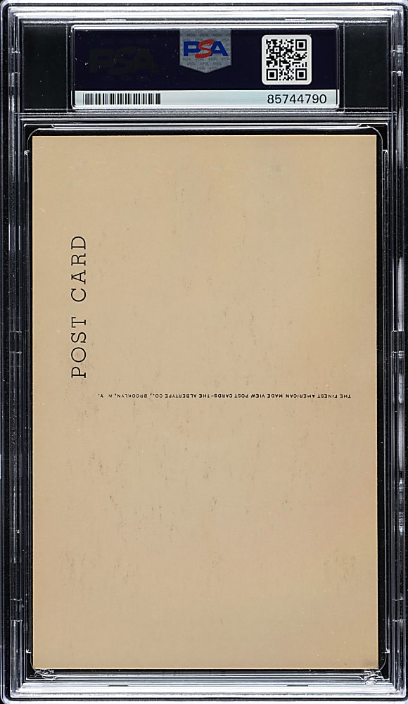 Signed 1946-1952 Albertype (Type 2) Black-and-White Hall of Fame Postcard Carl Hubbell PSA/DNA GEM MINT 10