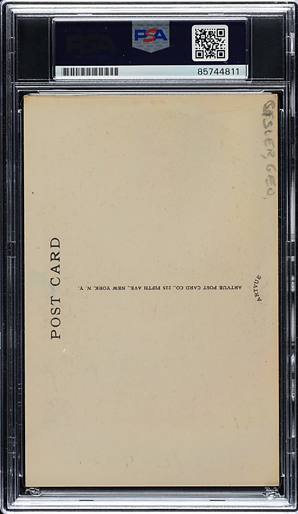 Signed 1956-1963 Artvue (Type 2) Black-and-White Hall of Fame Postcard George Sisler PSA/DNA GEM MINT 10