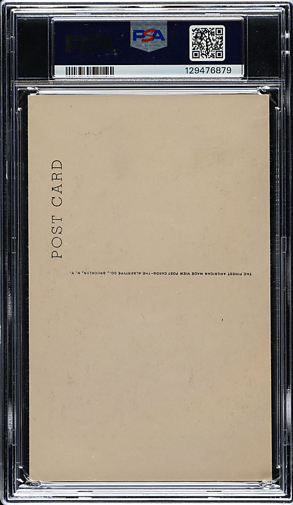 Signed 1946-1952 Albertype (Type 2) Black-and-White Hall of Fame Postcard Tris Speaker PSA VG 3 with GEM MINT 10 Signature - 1 of 1 - Highest Graded!