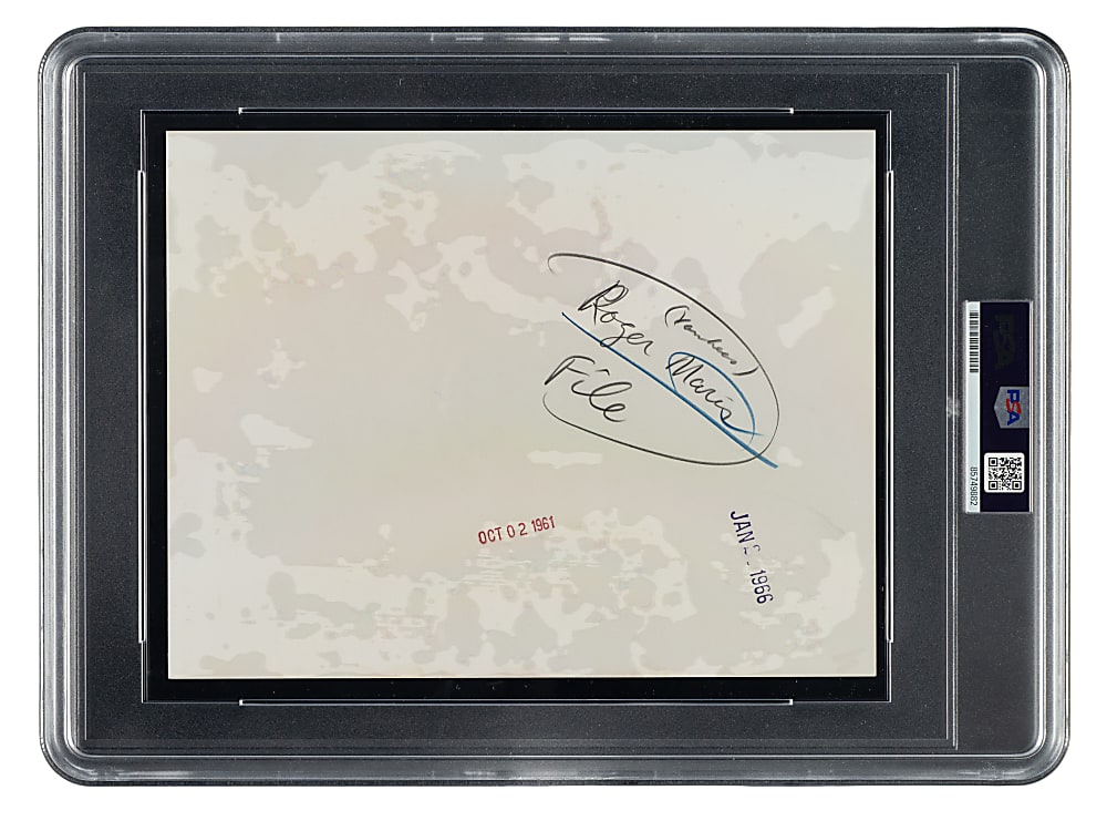 1961 Roger Maris Record Home Run #61 Original N.Y.J.A. Photograph PSA/DNA Type I