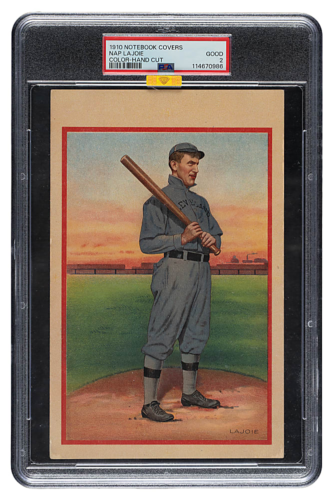Circa 1910 Nap Lajoie Notebook Cover PSA GOOD 2 (MBA Gold Diamond) - 1 of 1 - Highest Graded!
