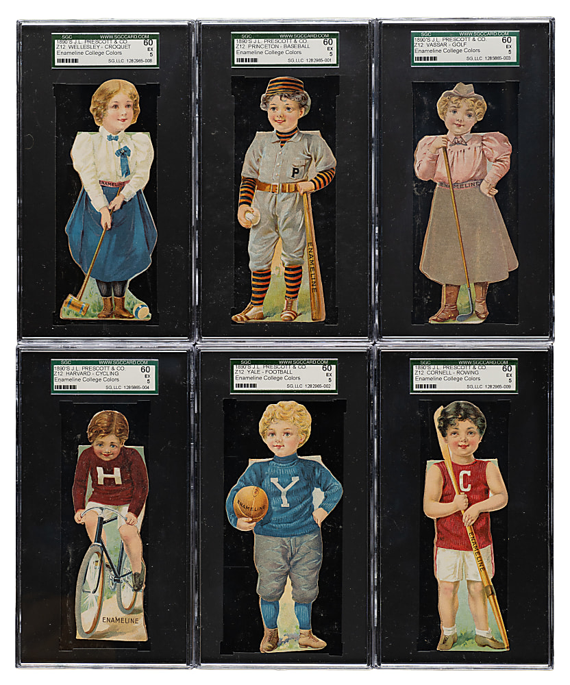 Circa 1890s Enameline Die-Cut Advertising Stand-Ups SGC-Graded Collection (13)