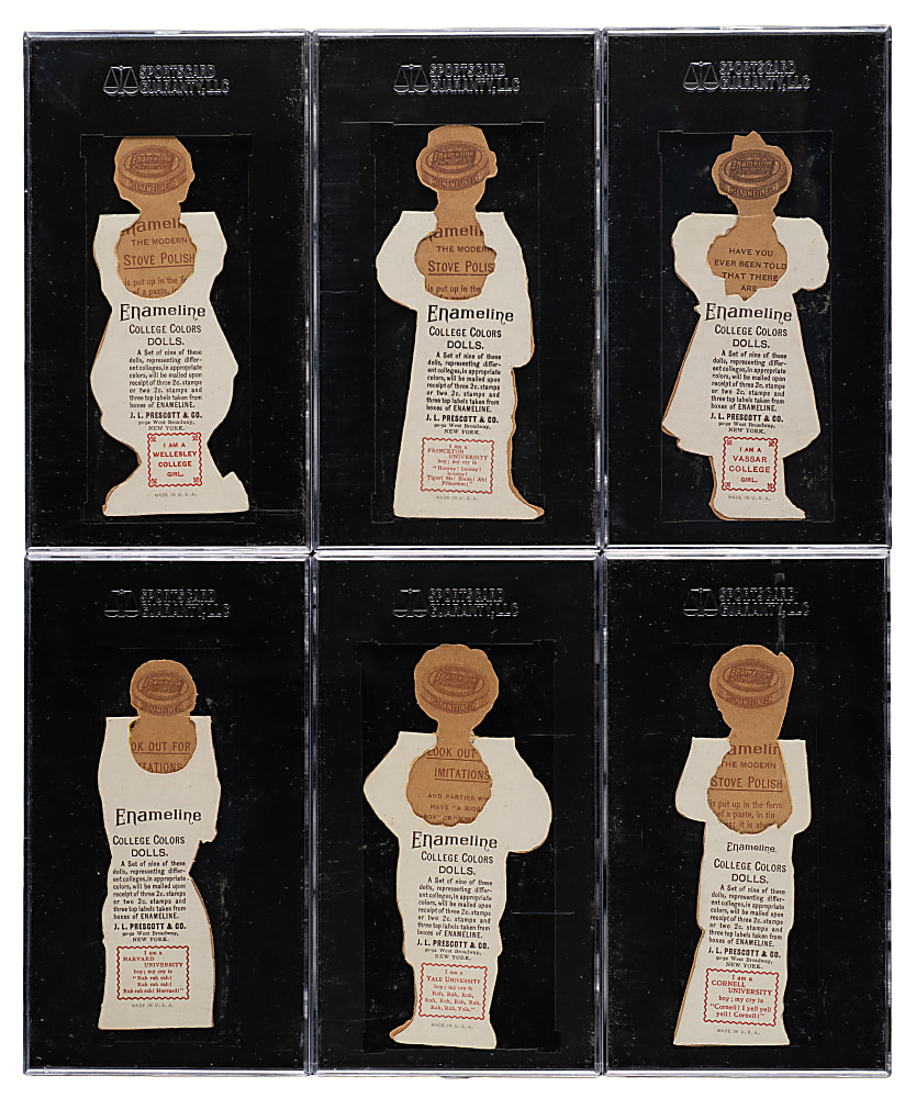 Circa 1890s Enameline Die-Cut Advertising Stand-Ups SGC-Graded Collection (13)