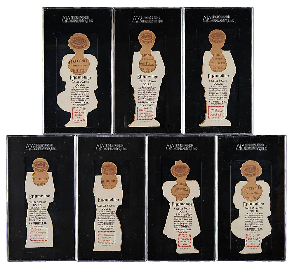 Circa 1890s Enameline Die-Cut Advertising Stand-Ups SGC-Graded Collection (13)