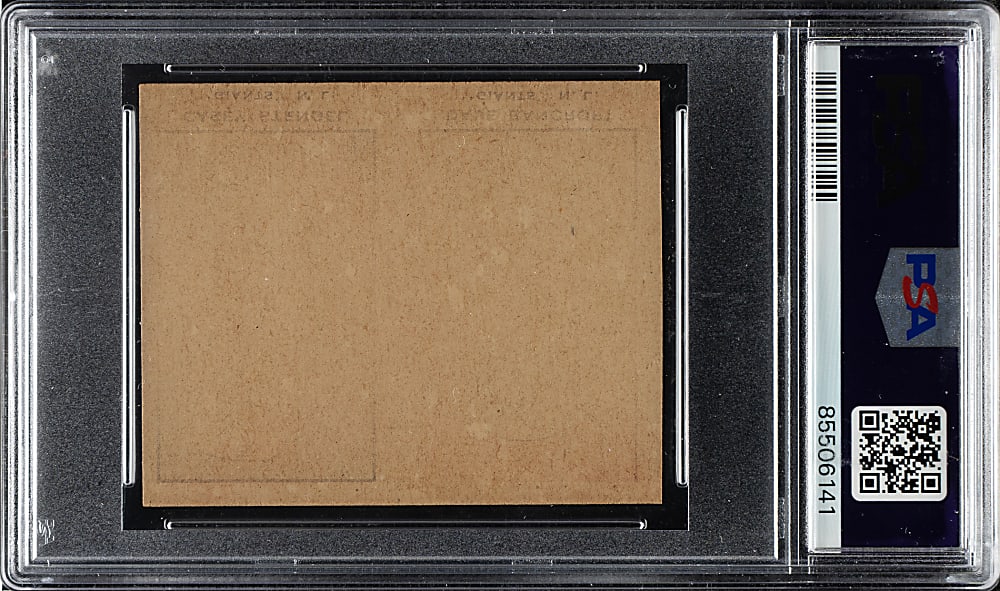 1921 W551 Casey Stengel and Dave Bancroft Uncut Panel PSA NM 7