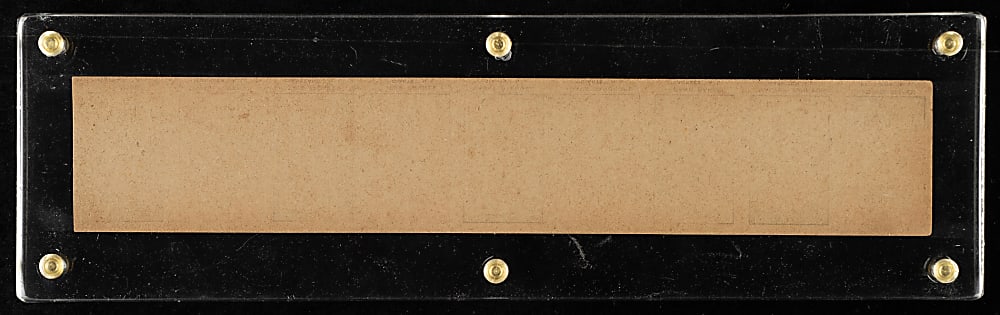 1921 W551 Baseball Uncut Strip-Card Panel (9 Cards) Including Cobb, Stengel, and Johnson