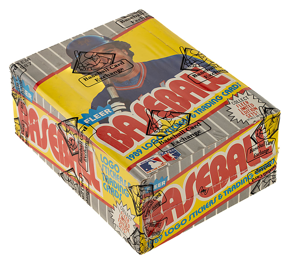 1989 Fleer Unopened Wax Box (36 Packs) - From a Sealed Case (FASC)