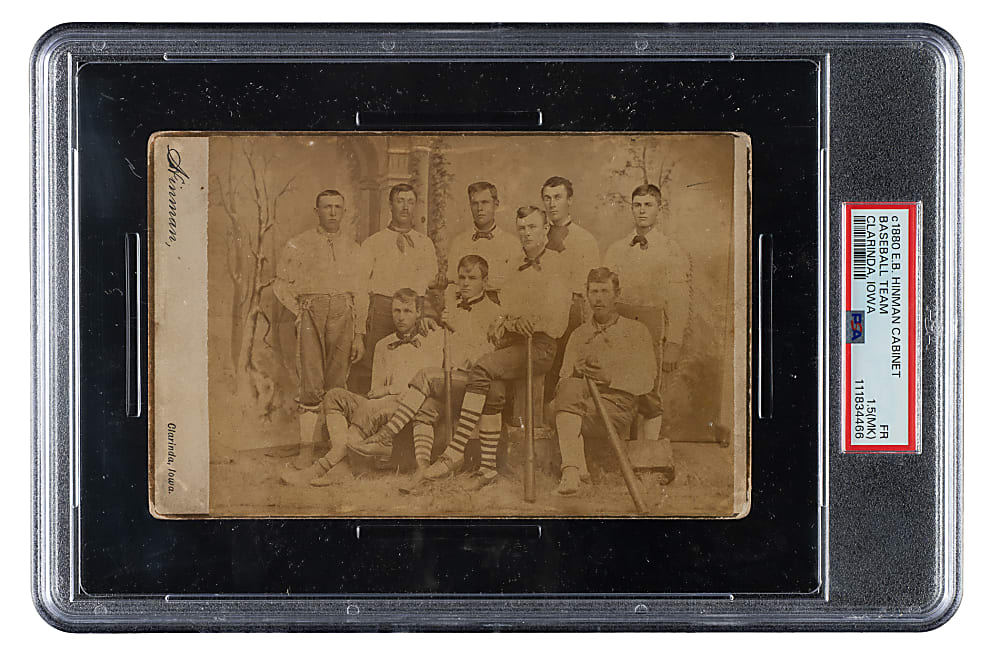 Circa 1880s E.B. Hinman Baseball Team Cabinet PSA FAIR 1.5 (MK)