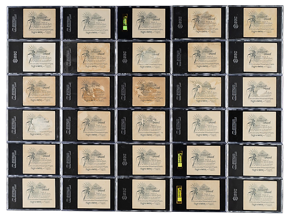 1888 N36 Allen & Ginter "American Indians" SGC- and PSA-Graded Complete Set (50)