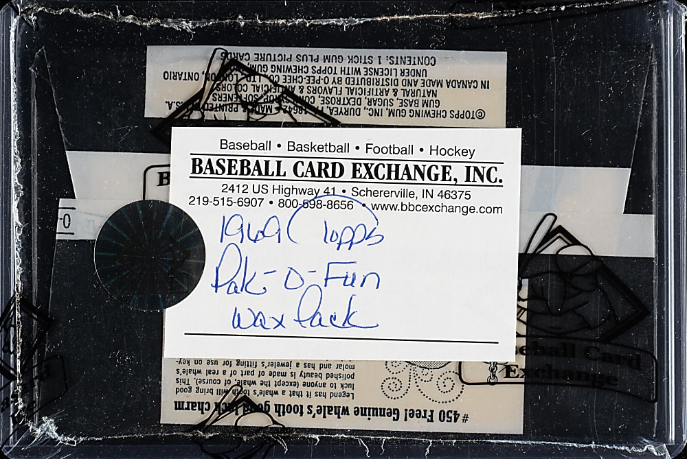 1969 Topps "Pak O' Fun" Unopened Wax Pack - BBCE