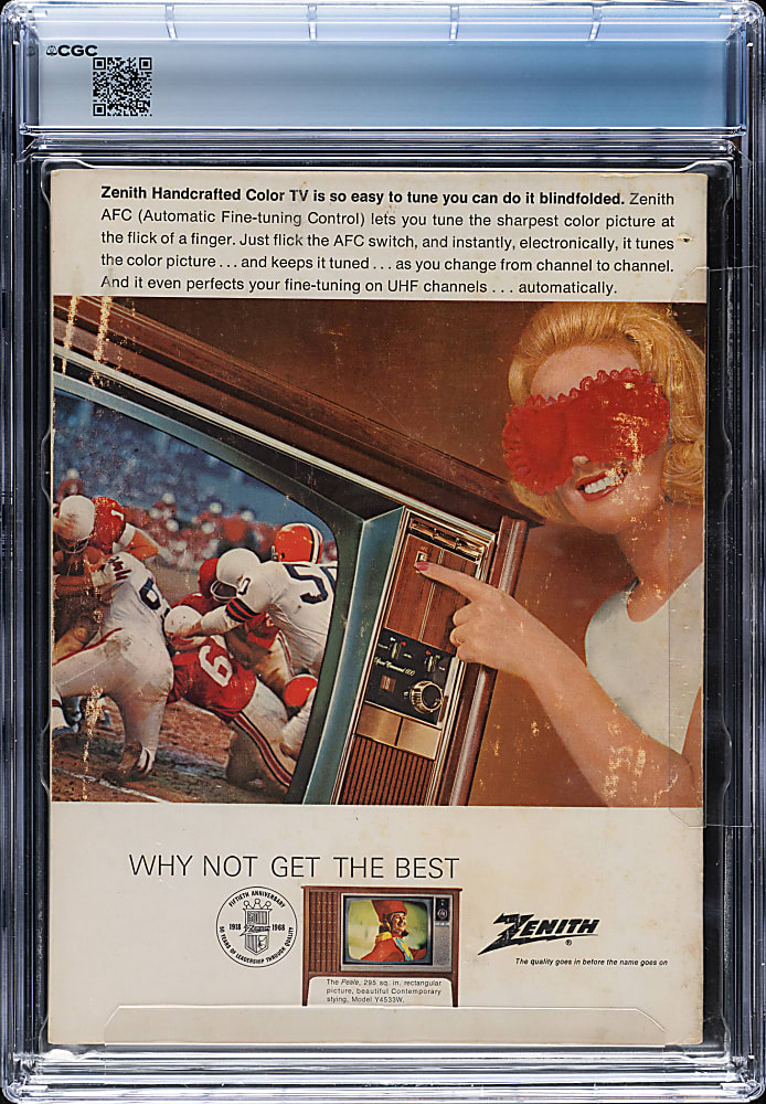 1968 Super Bowl II Program CGC 4.0