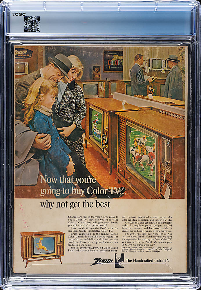 1967 Super Bowl I Program CGC 4.0