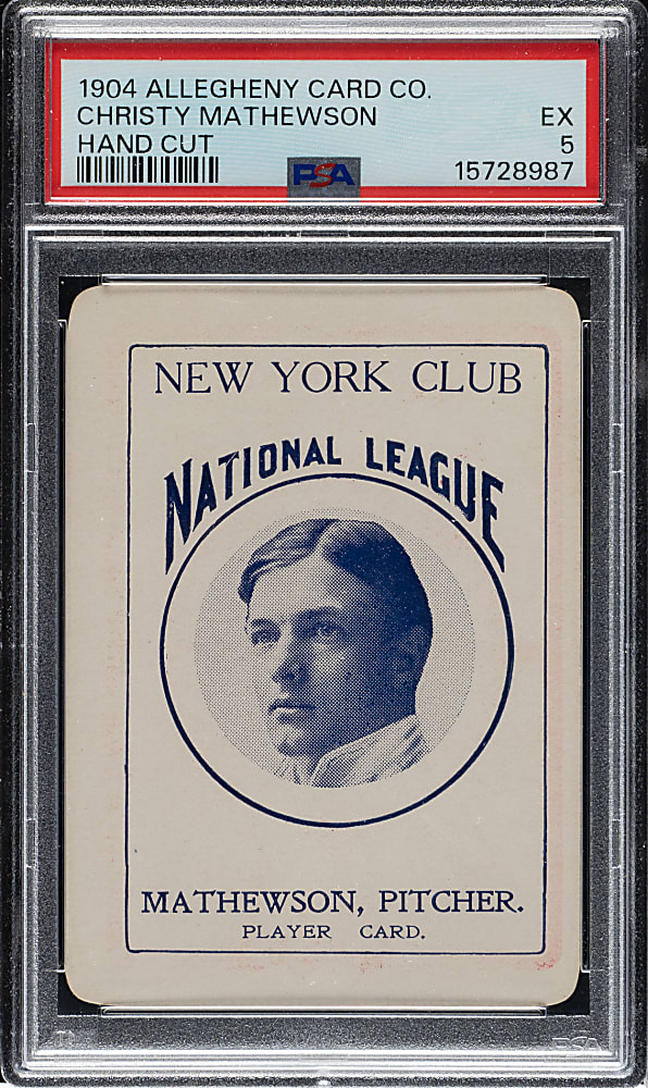 1904 Allegheny Card Co. Christy Mathewson PSA EX 5