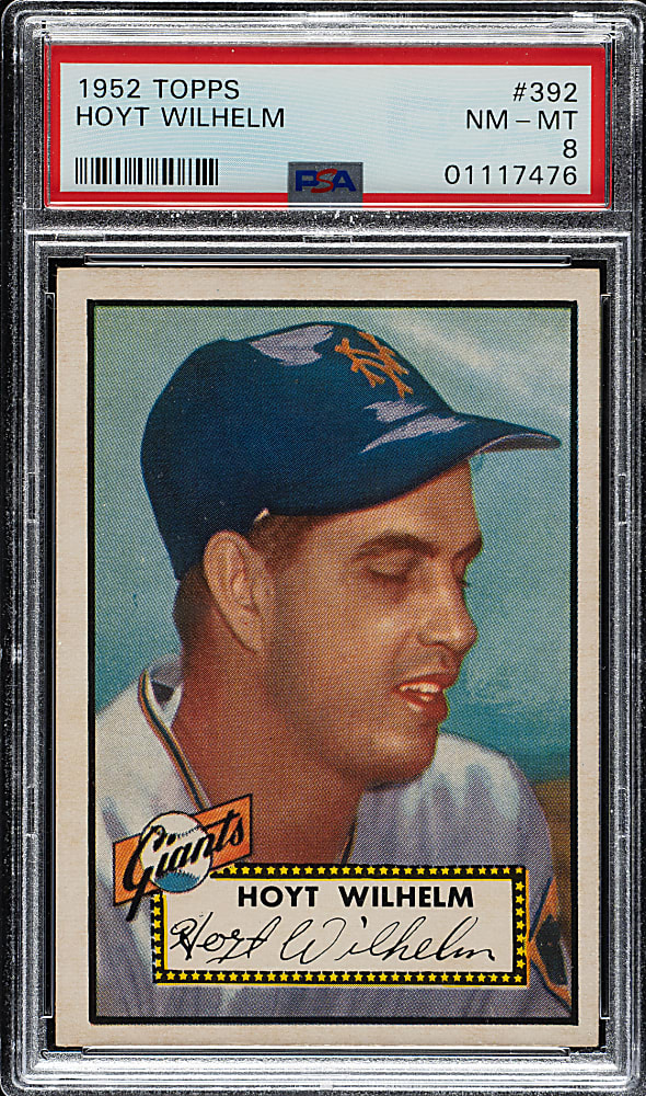 1952 Topps #392 Hoyt Wilhelm Rookie High Number PSA NM-MT 8